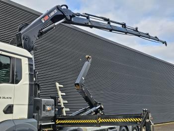 TGS 35.470 8X4 BB / HIAB CRANE + HOOKLIFT